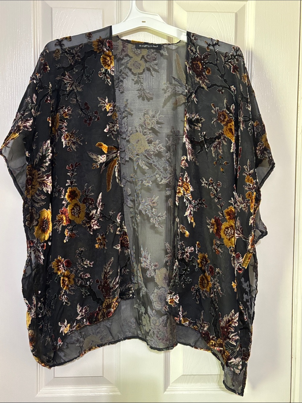 Burn out summer wrap one size